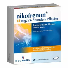 NIKOFRENON Διαδερμικό έμπλαστρο 14 mg/24 ώρες, 28 τεμάχια