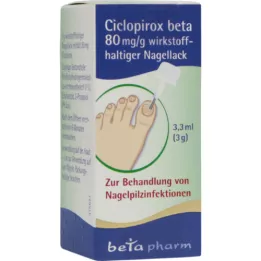 CICLOPIROX beta 80 mg/g βερνίκι νυχιών που περιέχει δραστικό συστατικό, 3,3 ml