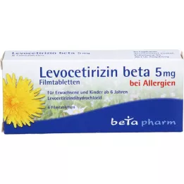 LEVOCETIRIZIN beta 5 mg επικαλυμμένα με λεπτό υμένιο δισκία, 6 τεμάχια