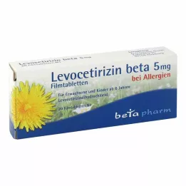 LEVOCETIRIZIN Beta 5 mg επικαλυμμένα με λεπτό υμένιο δισκία, 20 τεμάχια