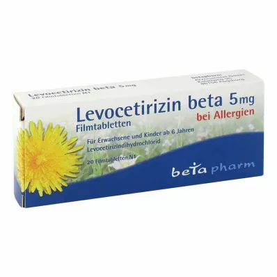 LEVOCETIRIZIN Beta 5 mg επικαλυμμένα με λεπτό υμένιο δισκία, 20 τεμάχια