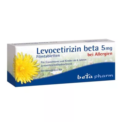 Λεβοσετιριζίνη βήτα 5 mg επικαλυμμένα με λεπτό υμένιο δισκία, 50 τεμ