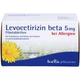 LEVOCETIRIZIN beta 5 mg επικαλυμμένα με λεπτό υμένιο δισκία, 100 τεμάχια