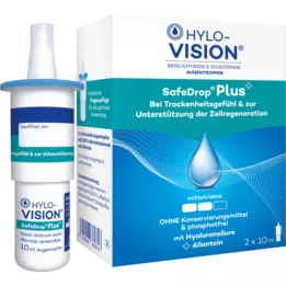 HYLO-VISION SafeDrop Plus οφθαλμικές σταγόνες, 2X10 ml