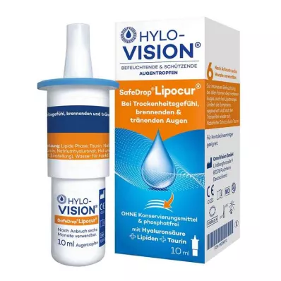 HYLO-VISION® Οφθαλμικές σταγόνες SafeDrop® Lipocur®, 10 ml