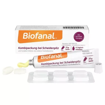 BIOFANAL Συνδυαστική συσκευασία για κολπική μυκητίαση Vagtab + αλοιφή, 1 P