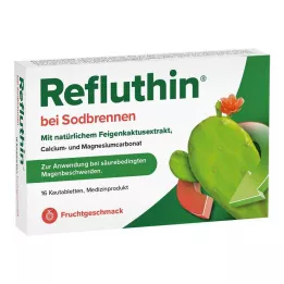 REFLUTHIN για καούρα μασώμενα δισκία φρούτα, 16 τμχ