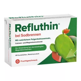 REFLUTHIN για καούρα μασώμενα δισκία φρούτα, 48 τμχ