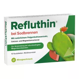 REFLUTHIN για καούρα μασώμενα δισκία μέντας, 16 τμχ