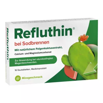 Refluthin για καούρα μασώμενα δισκία μέντα, 16 τεμ