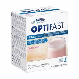 OPTIFAST Ποτό Φράουλα σε σκόνη, 8X55 g