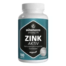 ZINK AKTIV 25 mg υψηλής δόσης vegan δισκία, 180 τεμάχια