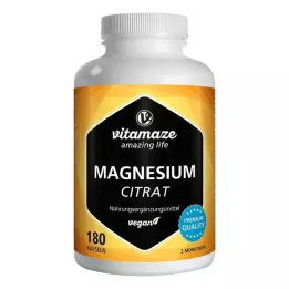 MAGNESIUMCITRAT 360 mg vegan κάψουλες, 180 τεμάχια