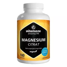 MAGNESIUMCITRAT 360 mg vegan κάψουλες, 180 τεμάχια