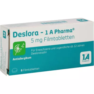 DESLORA-1A Pharma 5 mg επικαλυμμένα με λεπτό υμένιο δισκία, 6 τεμάχια