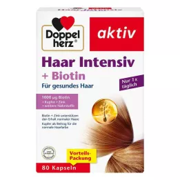 DOPPELHERZ Κάψουλες Hair Intensive+Biotin, 80 κάψουλες