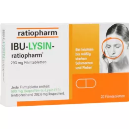 IBU-LYSIN-ratiopharm 293 mg επικαλυμμένα με λεπτό υμένιο δισκία, 20 τεμάχια