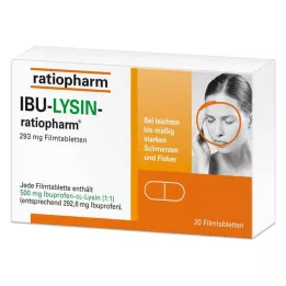 IBU-LYSIN-ratiopharm 293 mg επικαλυμμένα με λεπτό υμένιο δισκία, 20 τεμάχια