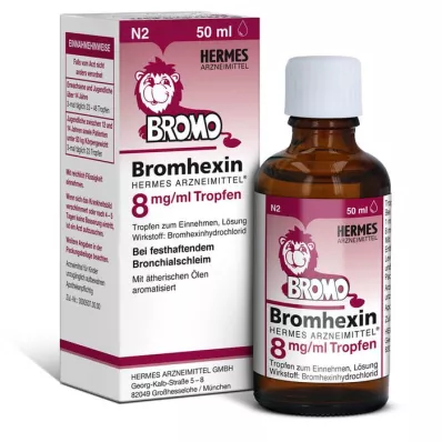 BROMHEXIN Hermes Arzneimittel 8 mg/ml σταγόνες, 50 ml