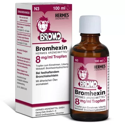 BROMHEXIN Hermes Arzneimittel 8 mg/ml σταγόνες, 100 ml