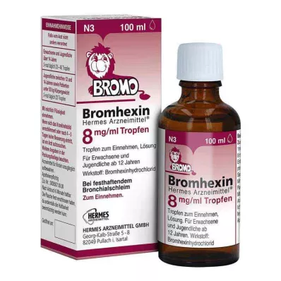 Bromhexine HERMES Medicines® 8 mg/ml σταγόνες, 100 ml