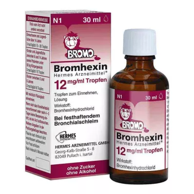 Bromhexine HERMES Medicines® 12 mg/ml σταγόνες, 30 ml