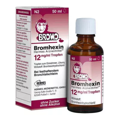 Bromhexine HERMES Medicines® 12 mg/ml σταγόνες, 50 ml