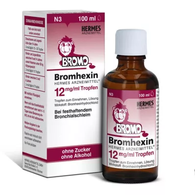 BROMHEXIN Hermes Arzneimittel 12 mg/ml σταγόνες, 100 ml