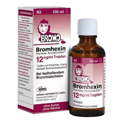 Bromhexine HERMES Medicines® 12 mg/ml σταγόνες, 100 ml