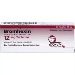 BROMHEXIN Hermes Arzneimittel 12 mg δισκία, 20 τεμάχια