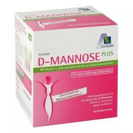 D-MANNOSE PLUS στικ 2000 mg με βιταμίνες και μέταλλα, 60X2.47 g