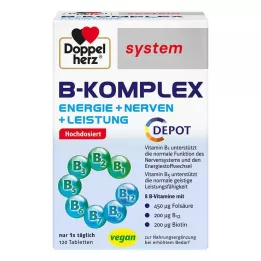 DOPPELHERZ Ταμπλέτες συστήματος B-complex, 120 τεμάχια