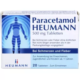 PARACETAMOL HEUMANN δισκίο 500mg για πόνο και πυρετό, 20 τεμάχια