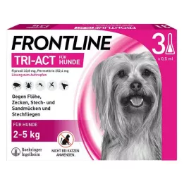 FRONTLINE Διάλυμα Tri-Act για σκύλους 2-5 kg, 3 τεμάχια
