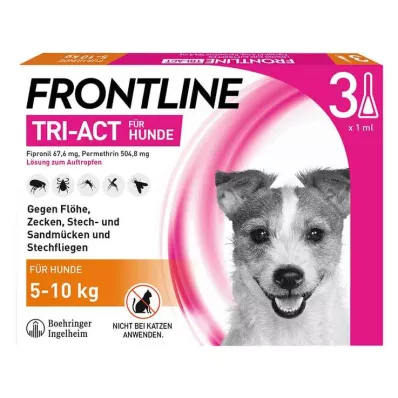 FRONTLINE Διάλυμα Tri-Act για σκύλους 5-10 kg, 3 τεμάχια