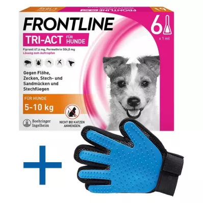 FRONTLINE Διάλυμα Tri-Act για σκύλους 5-10 kg, 6 τεμάχια