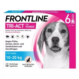 FRONTLINE Διάλυμα Tri-Act για σκύλους 10-20kg, 6 τεμάχια
