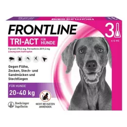 FRONTLINE Διάλυμα Tri-Act για σκύλους 20-40kg, 3 τεμάχια
