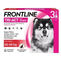 FRONTLINE Διάλυμα Tri-Act για σκύλους 40-60kg, 3 τεμάχια