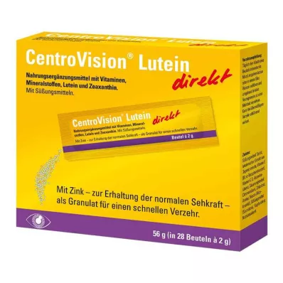 CENTROVISION Lutein direct granules, 28 τεμάχια