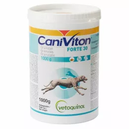Caniviton Forte 30 κόκκοι συμπληρωματικής τροφής για σκύλους, 1000 γρ