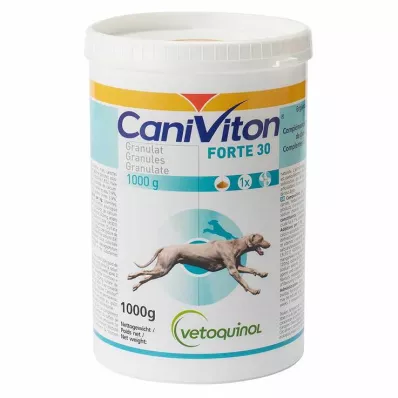 Caniviton Forte 30 κόκκοι συμπληρωματικής τροφής για σκύλους, 1000 γρ