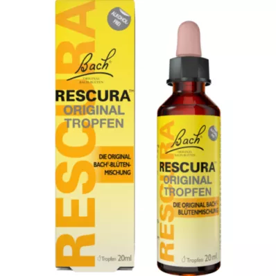 BACHBLÜTEN Original Rescura σταγόνες χωρίς αλκοόλ, 20 ml