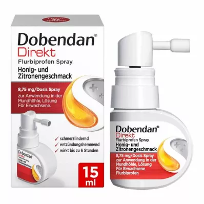 Dobendan® Direct Flurbiprofen Spray Honey & Γεύση Λεμόνι, 15 ml Dobendan® Direct Flurbiprofen Spray Honey & Γεύση Λεμόνι, 15 ml