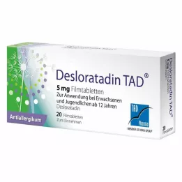 DESLORATADIN TAD επικαλυμμένα με λεπτό υμένιο δισκία των 5 mg, 20 τεμάχια