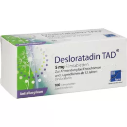 DESLORATADIN TAD επικαλυμμένα με λεπτό υμένιο δισκία των 5 mg, 100 τεμάχια