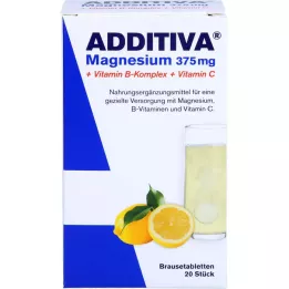 ADDITIVA Μαγνήσιο 375 mg+σύμπλεγμα βιταμινών Β+βιταμίνη C, 20X6 g