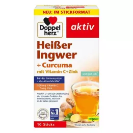 DOPPELHERZ φακελάκι ζεστό τζίντζερ + κουρκούμη, 10 τεμάχια