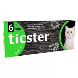 TICSTER Spot-on διάλυμα για γάτες έως 4 kg, 6X0,4 ml