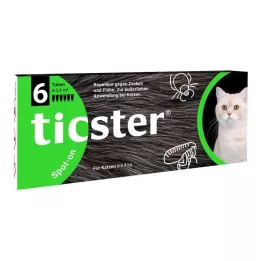 TICSTER Spot-on διάλυμα για γάτες έως 4 kg, 6X0,4 ml